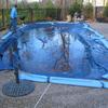 POOL WITH SOLID COVER AND WATER BAGS 1